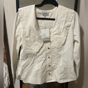 Gianni Ruffle Peplum Top